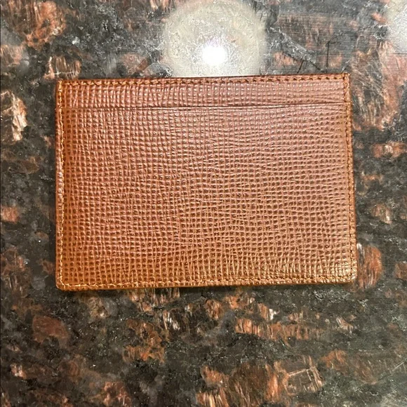 Brown Coach Leather Card Holder